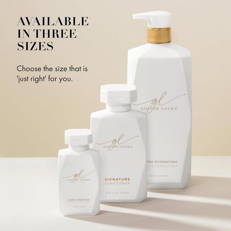 Goldie Locks Ultra Hydrating Conditioner - Moisturizes Frizz and Split Ends - Sulfate Free - Safe for Extensions and Color-Treated Hair - Protein-Free - 8.45 fl oz (Packaging May Vary)