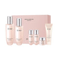 O HUI Miracle Moisture Set | Korean Skin Care Set, 2 Full Size + 4 Travel Essentials | Helps Strengthen Skin Barrier, Glowing Skin, Glass Skin | Softener Lotion, Face Wash, Emulsion | Ceramide, Peptide
