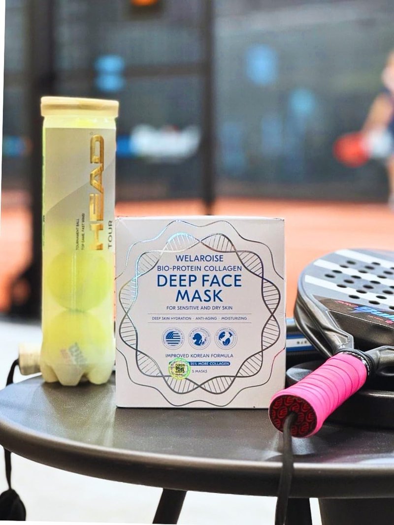 Welaroise Bio Protein Collagen Hydrogel Deep Face Mask +35% More Collagen, Intense Hydration & Moisturization, Firming, Anti-Aging, Skin Renewal, Korean Skincare (Pack of 5)