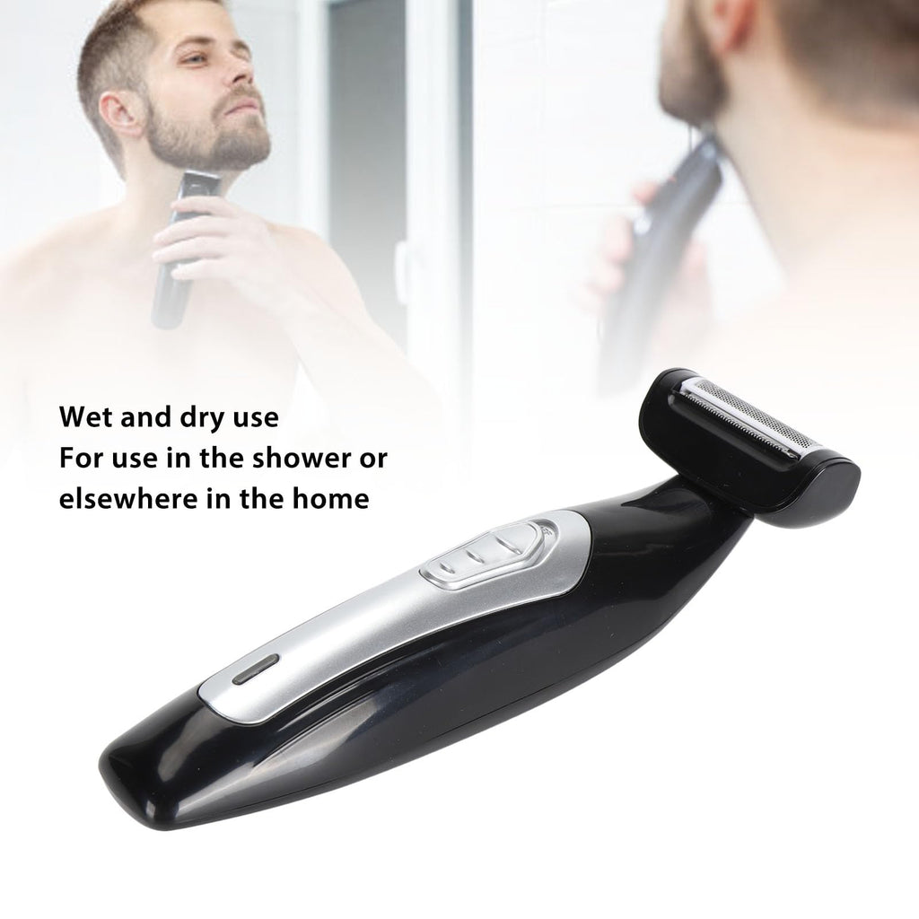 VBESTLIFE Back Shavers for Men, Body Shaver with Removable Extreme Reach Handle, Electric Back Hair Groomer, Wet and Dry Trimming