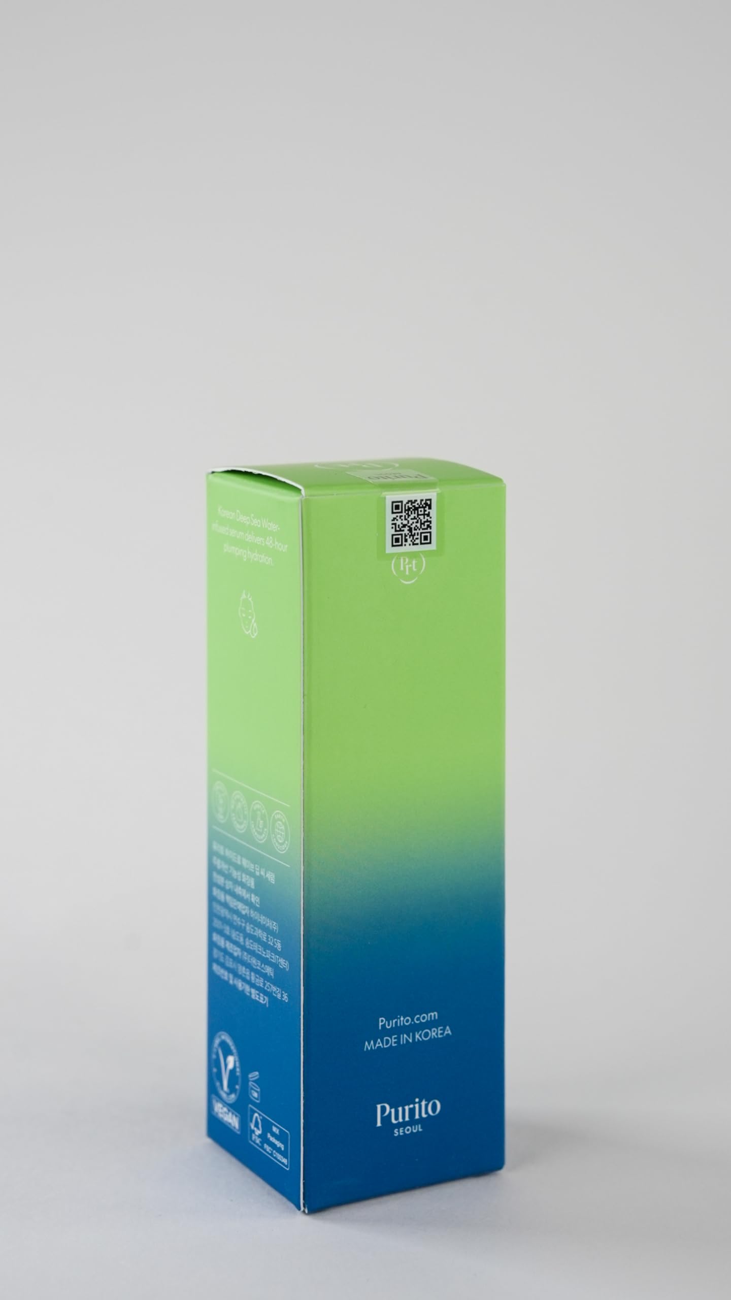 PURITO Deep Sea Serum | Deep Sea Water 66% + Marine Complex + Snow Mushrooms | Facial Serum | for Hydration, Skin Plumping | Lightweight & Non-Greasy Texture | Korean skincare, 60mL 2.02 fl.oz