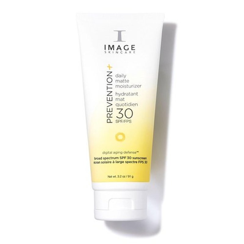 IMAGE Skincare Prevention+ Daily Matte Moisturizer SPF 30 - Zinc Oxide Mattifying Face Lotion | 3.2 oz