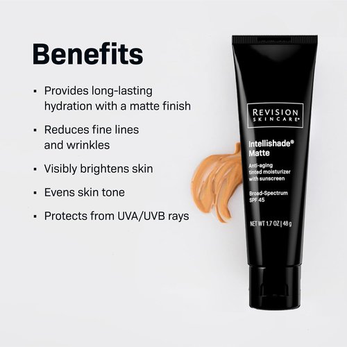 Revision Skincare Intellishade® Matte SPF 45 - Anti-Aging Tinted Sunscreen for Oily Skin, 1.7 oz