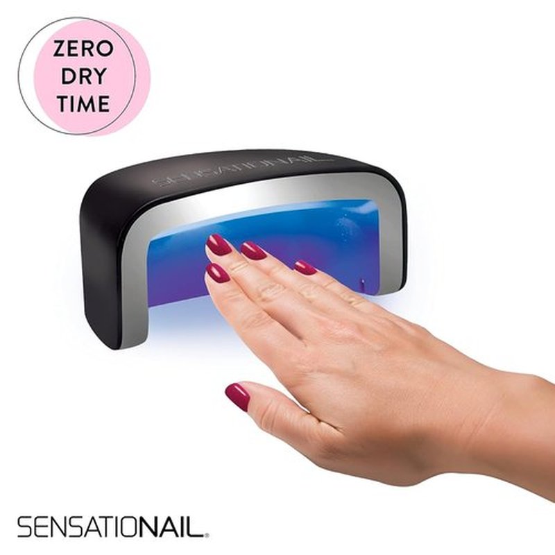 Sensationail Gel Color Nail Polish, Un-Teal The End, Blue, No Dry Time, Quick Cure, Glossy Finish, Up To 2 Weeks, Salon Quality At Home Nails, Use With LED/UV Lamp, Includes Manicure Stick, 0.25 Fl Oz