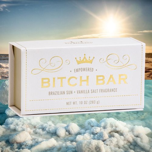 San Francisco Soap Company Btch Bars | for Her | No Harmful Chemicals - Good for all Skin Types - Made in the USA | 10Oz | Brazilian Sun & Vanilla Salt