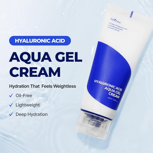 IsNtree Hyaluronic Acid Aqua Gel Cream - Lightweight Moisturizer | Quick-Absorbing Hydration | 100ml