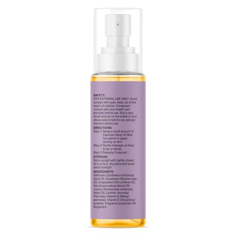 Majestic Pure Lavender Oil Body Mist- 100% Pure & Natural - After Shower Body Oils for Women and Men - Scented, Radiant, Skin Therapy Firming Massage Oil - 6.8 Fl Oz