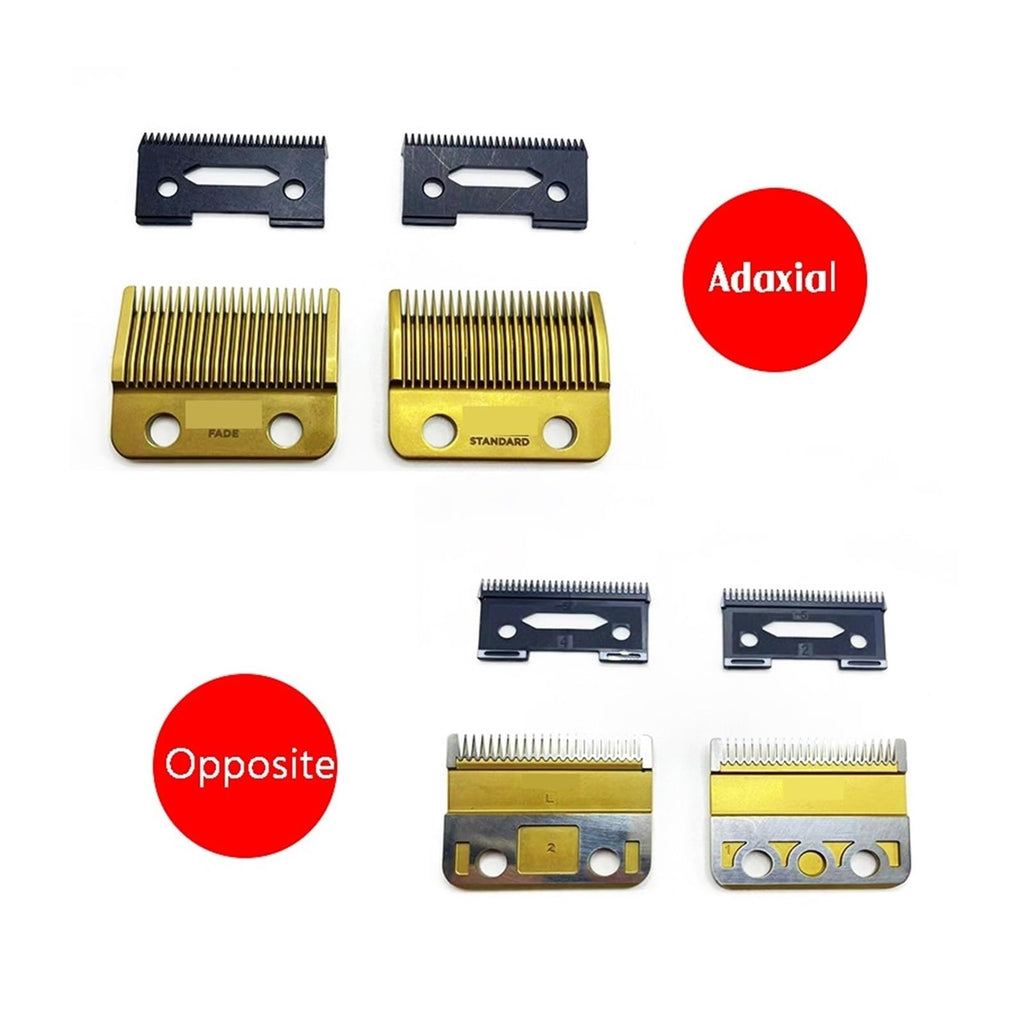 Cutter Head And Base, Compatible For JRL, 2020C 2020T Hair Clipper Engraving Push Replacement(20T Gold Blade)