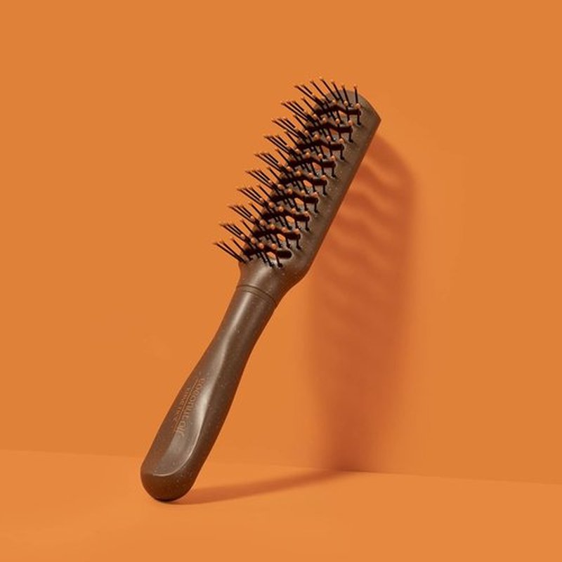 Skiennix Coconut Oil Infused Vent Brush - Ideal for Blow-Drying, Styling, and Curling All Hair Types