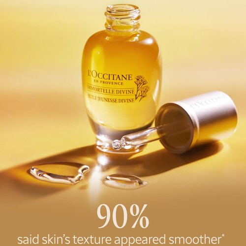 L'OCCITANE Immortelle Divine Youth Oil - Anti-Aging Facial Oil | 1.00 Fl Oz for Radiant Skin