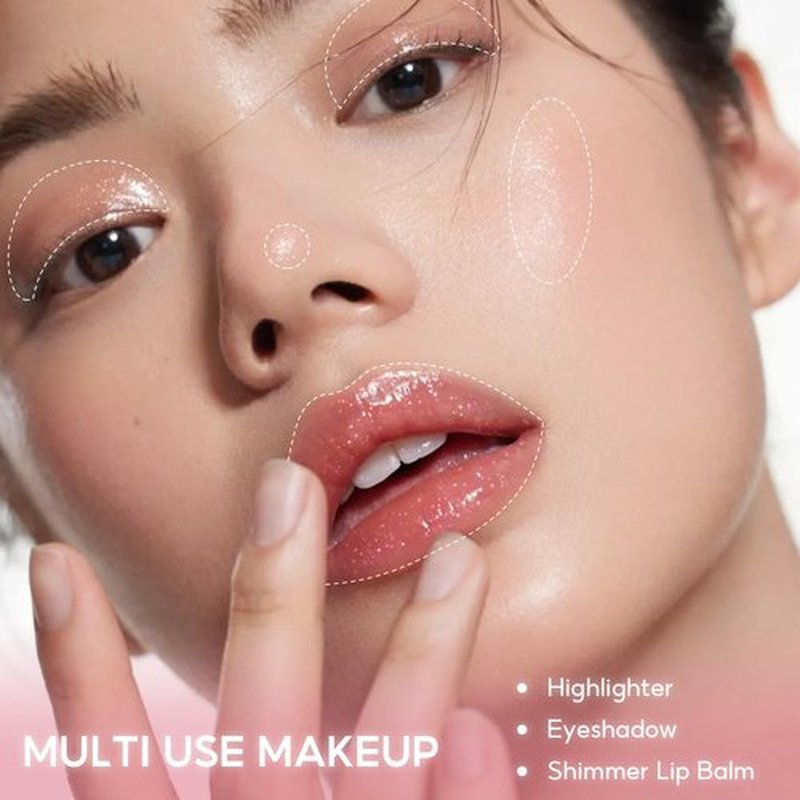 FelinWel Lip Gloss - Super Sparkly & Nourishing Formula | Buildable Cherry Glaze, 03#
