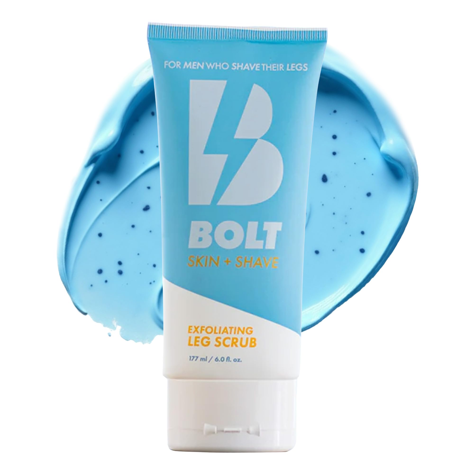 BOLT SKIN + SHAVE - Exfoliating Leg Scrub for Men and Women - 6 fl oz