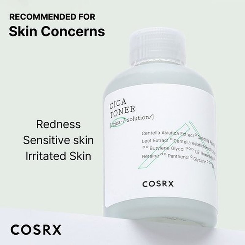 COSRX Pure Fit CICA Toner, Soothing Korean Toner for Sensitive Skin, Centella Asiatica Facial Toning Water, 5.07 fl.oz