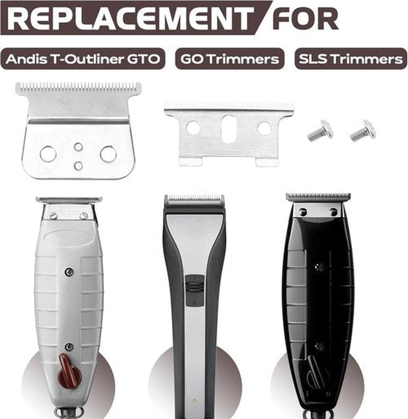 Andis T-Blade Replacement | Silver Blade for T-Outliner GTO, GO & SLS Trimmers