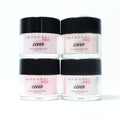 MakarttPro Acrylic Powder Set - 4 Cool Tone Colors 0.5oz for Nail Extension & Sculpting | Professional Pink Essentials