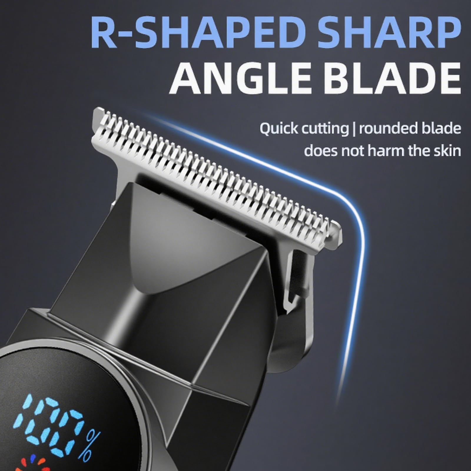 Hair Clippers,Ball Trimmer Pubic Hair Groomer Cordless Rechargeable Hair Clippers with LED Lighting Portable Body Grooming Travel for Him Dad（Black）