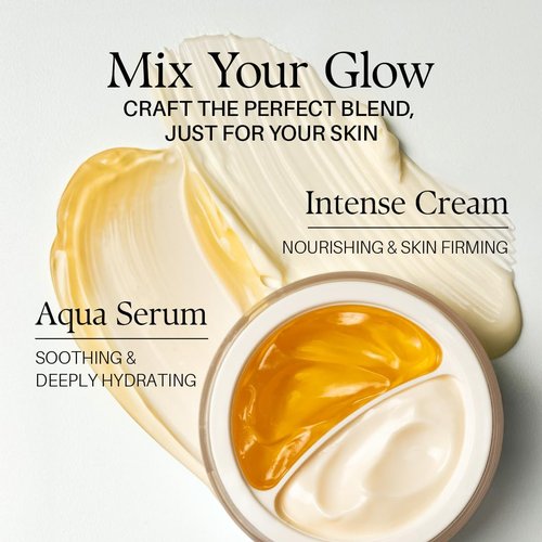 d'alba Piedmont White Truffle Double Serum & Cream - Vegan 2-in-1 Face Moisturizer for Firming & Tightening (2.46 oz)