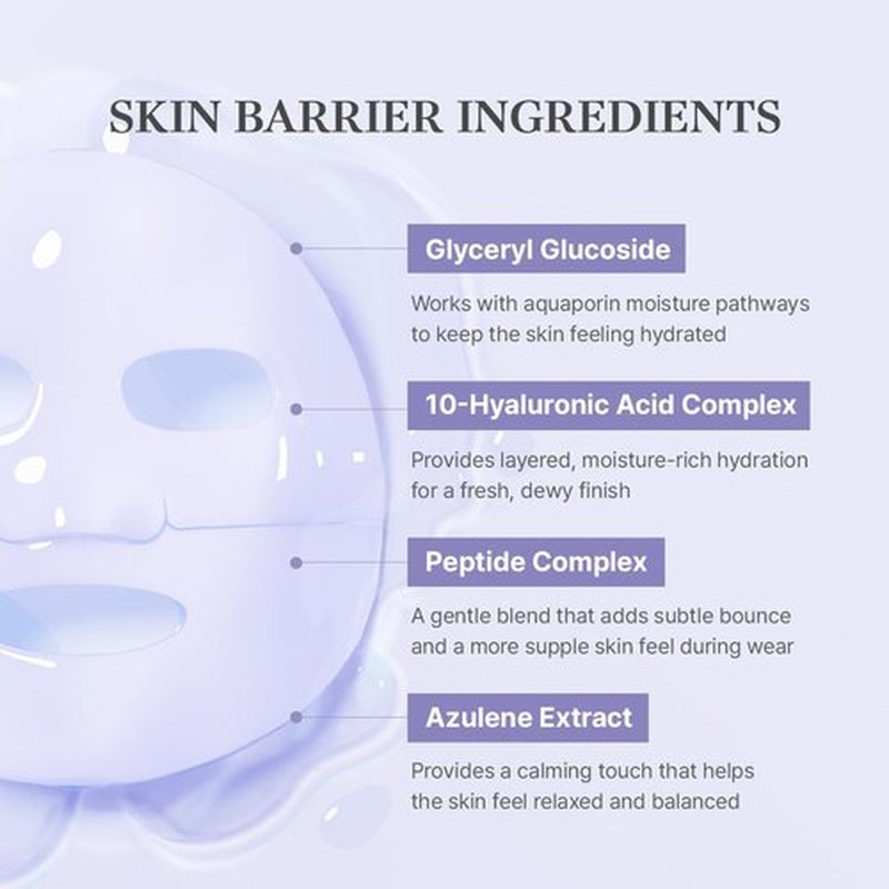 starlike Collagen Hydrogel Face Mask I 5 Sheets (1.41 oz x 5) I Dual Exosome & Azulene I 189Da Ultra-Low Molecular Collagen I Korean Mask Sheet for Deep Hydration, Revitalizing Care & Refreshed Look