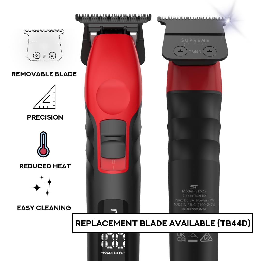 Supreme Trimmer Detachable Blade TB44D for 2Spee & TORQ Trimmer – Removable, Easy Cleaning | Standard Tooth