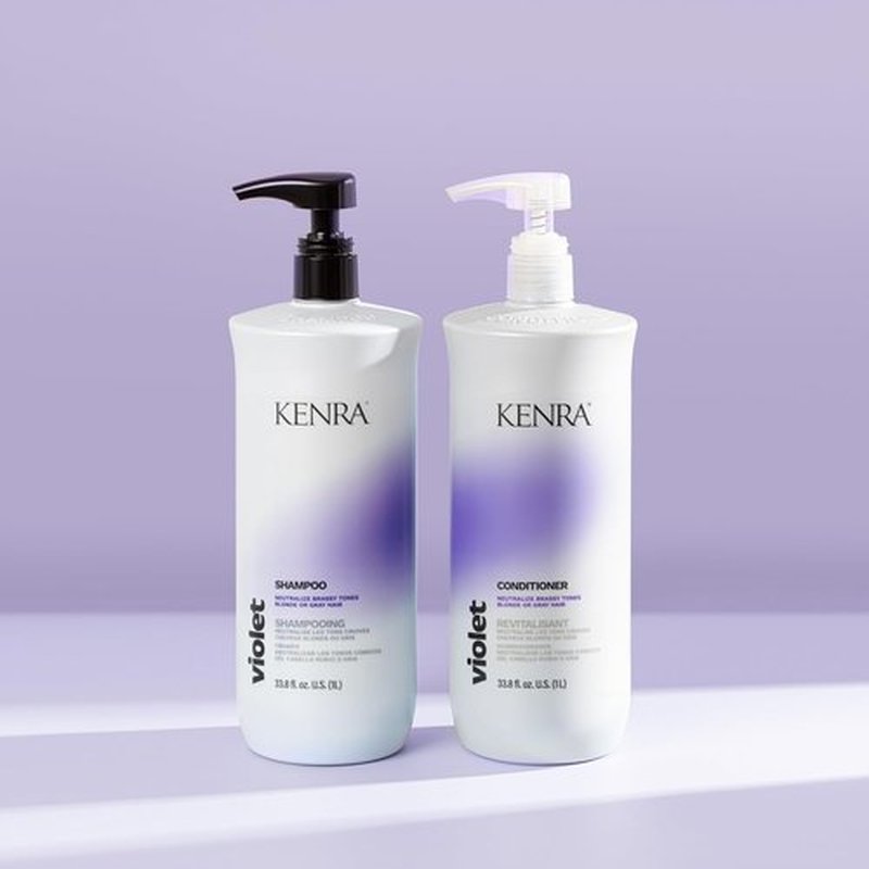 Kenra Violet Shampoo - Eliminates Brassy Tones | Moisturizes Processed Hair | Color Safe for Blonde & Gray