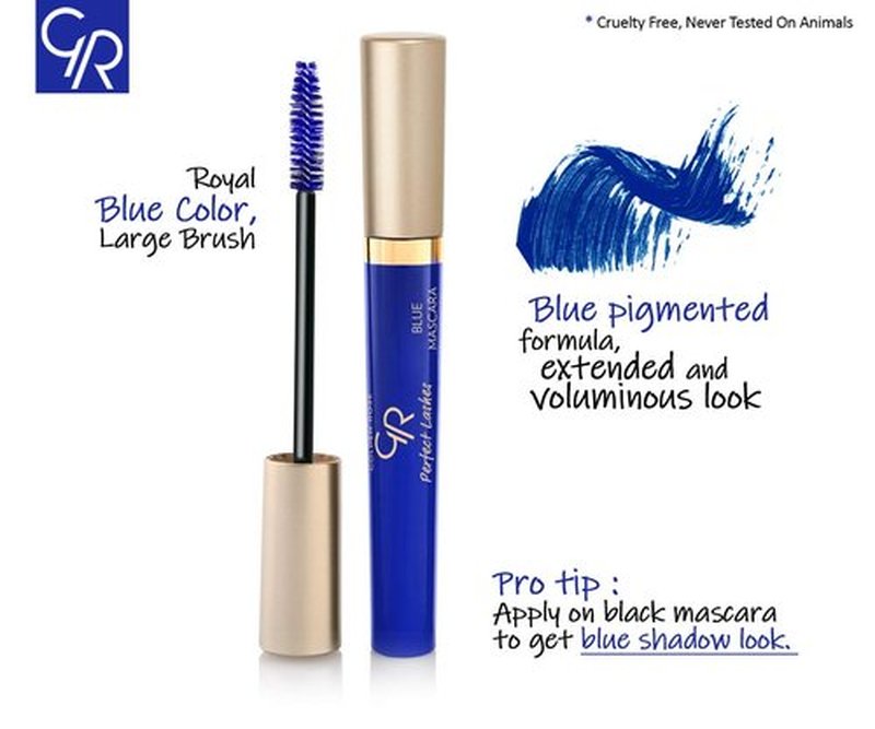 Golden Rose Perfect Lashes Mascara - Blue, .37 Fl. Oz. for Stunning Volume & Length