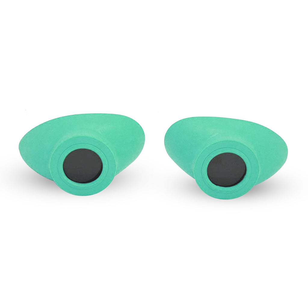 Super Sunnies Slim Flex Strapless UV Eye Protection, FDA Compliant, Individual Tanning Goggles Eyeshields (Teal)