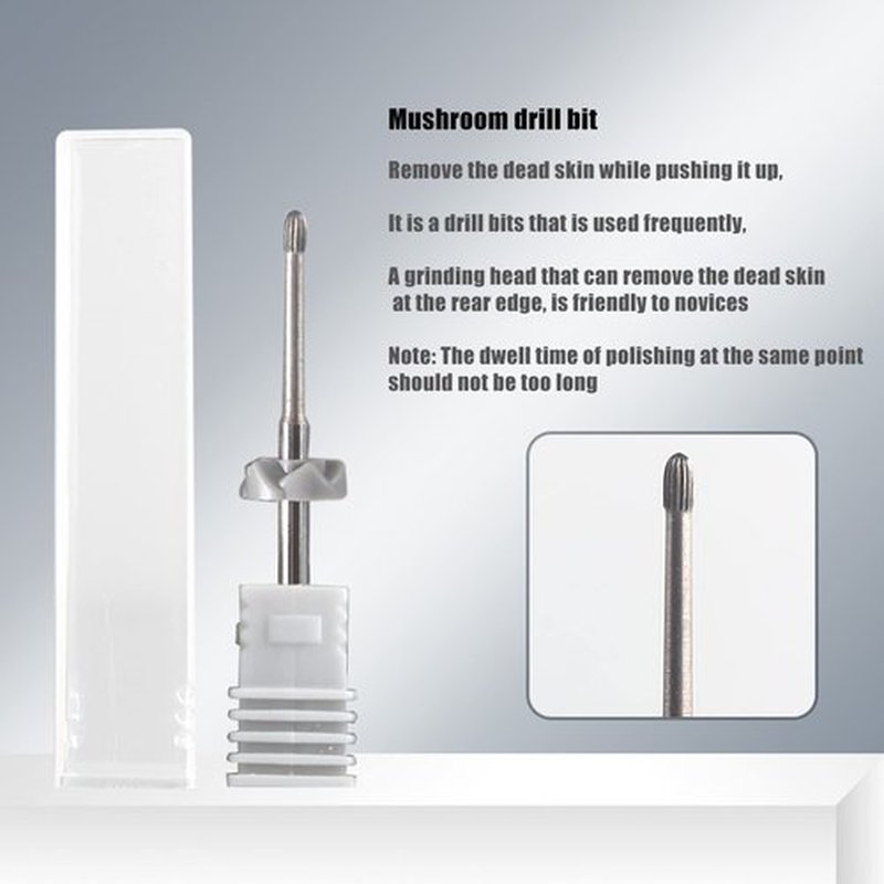 Angzhili 3 Pieces Nail Drill Bits,Cuticle Remover Drill Bits Kit,Tungsten Steel Nail Drill Bits,Manicure Tools for Nails