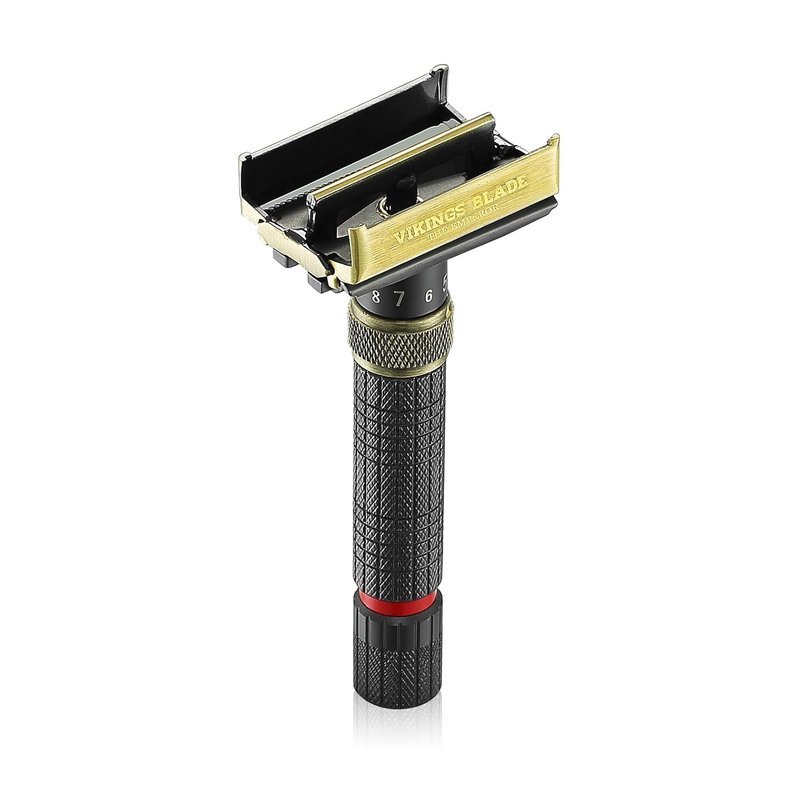 VIKINGS BLADE Adjustable Double Edge Safety Razor - Eco-Friendly & Reusable with Luxury Case | The Emperor “Meiji”