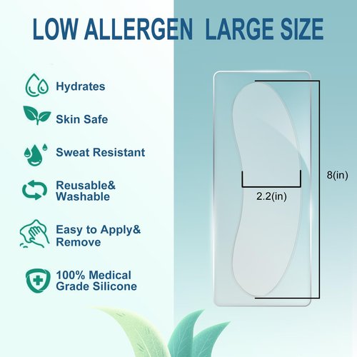 DUBPIRT 5 PCS Silicone Neck Wrinkle Patches - Reusable Overnight Anti-Wrinkle Patches, Anti Aging Silicone Wrinkles Patche for Skin Firming & Neck（2.5 Months Supply ）-Upgraded Version