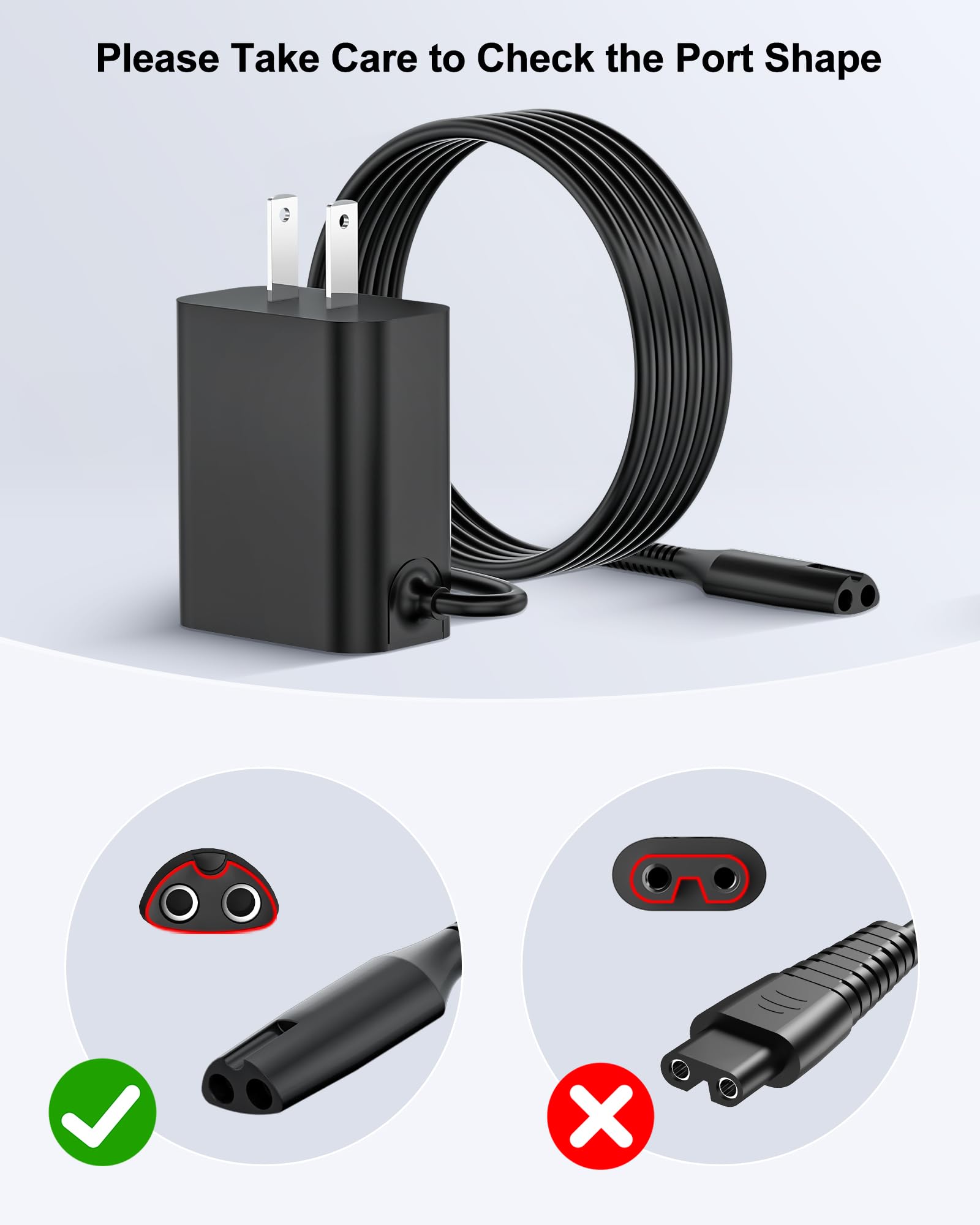 VHBW FX3 Charger Cord Compatible with BaBylissPRO FXFS2 FXX3S 4.5V