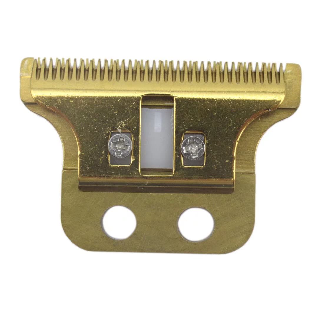 Adjustable 2 Hole Double Wide Trimmer Replacement Blade for Wahl Detailer #8290 5 Star Razor Edger #8051 G-Whiz #8986 Sterling Definitions #8085(Double Gold Blade)