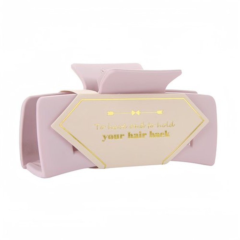 Bridesmaid Proposal Gifts 4.1inch 12pcs Square Hair Claw bachelorette party accessories Clips for Wedding Party Favors (White&Pink)