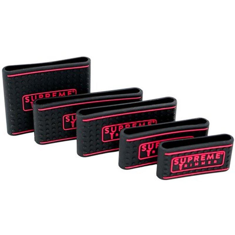 Supreme Trimmer SGR55 Professional Barber Grippers | 5 Piece Non-Slip Clipper Grips, Barber Sleeve for Hair Clipper | Black