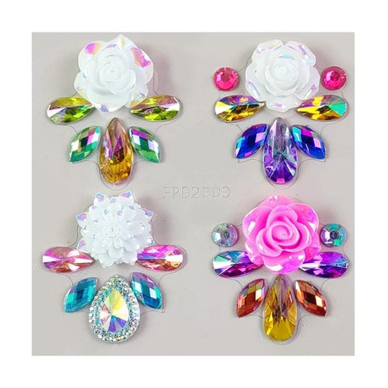 16 Clors Rainbow 3D Rhinestone Crystal Tattoo Sticker Eyebrow drill Glitter Eyeliner Eyebrow Makeup Face Eyes Diamond Temporary Tattoo for Women Festival Accessory DIY Decorations