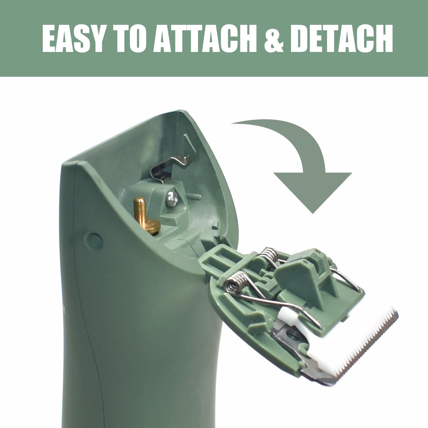 Replacement Blades Compatible with Meridian Trimmer, Hygienic Ceramic Replacement Blades for Meridian Body Trimmer,Green