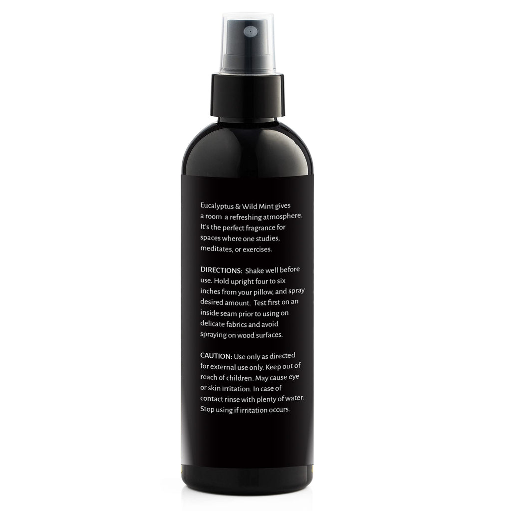 Aromasong Eucalyptus & Wild Mint Pillow Spray - All Natural Calming Linen & Bedtime Mist for Deep Sleep - Aromatherapy Essential Oils for Sleeping