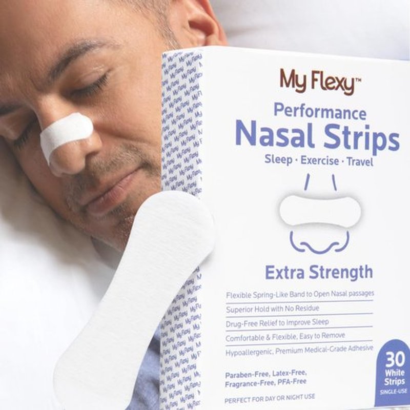 Regine Switzerland Nasal Strips - Extra Strength White Nose Strips for Snoring Relief | 30 Count for Better Sleep
