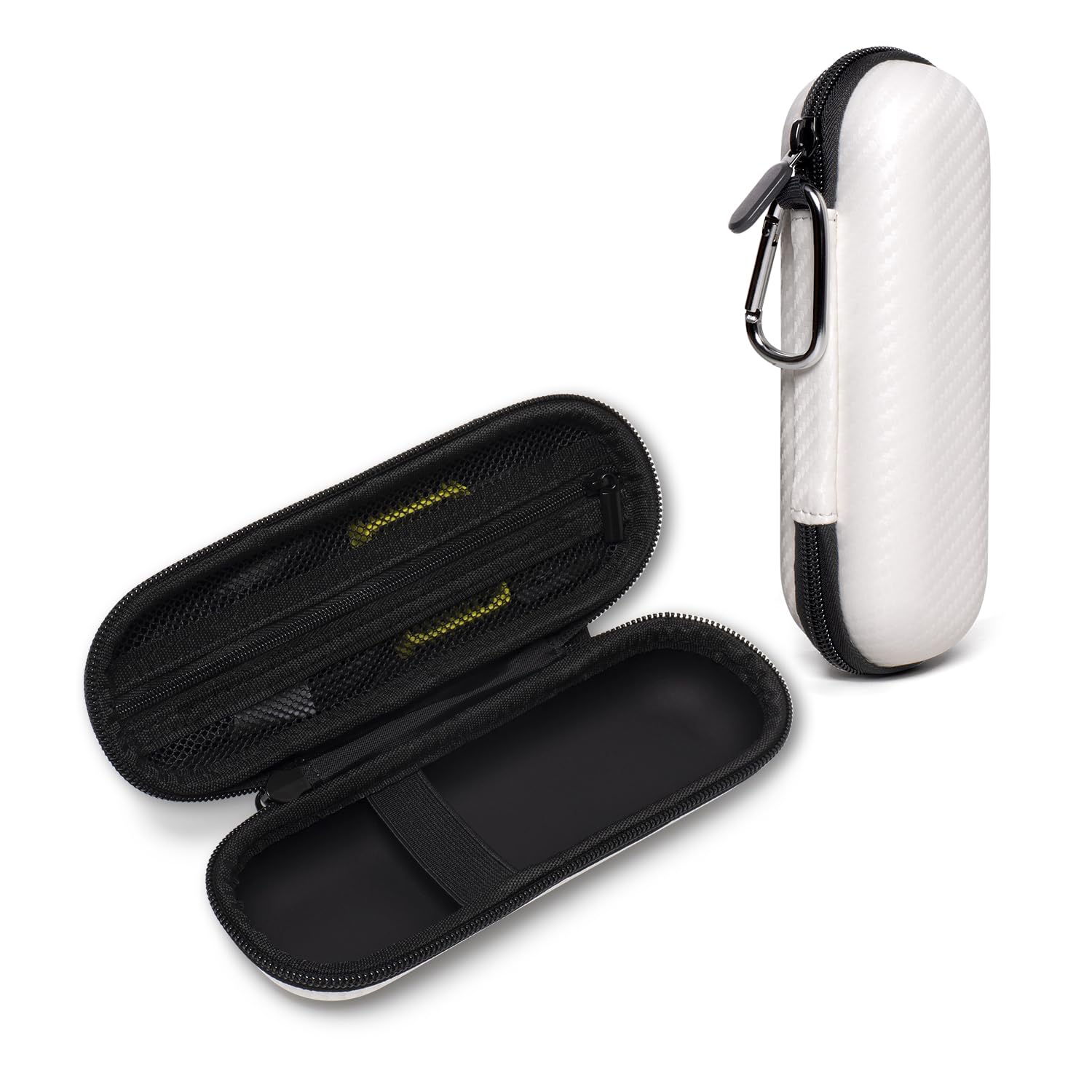 Nincha Compact Travel Trimmer Case for Philips Hybrid Electric Trimmer and Shaver, Face + Body Groomer QP2724/90, QP2834/70, QP1924/70, QP6531/70, QP4631/90, Hard Carrying Case, White