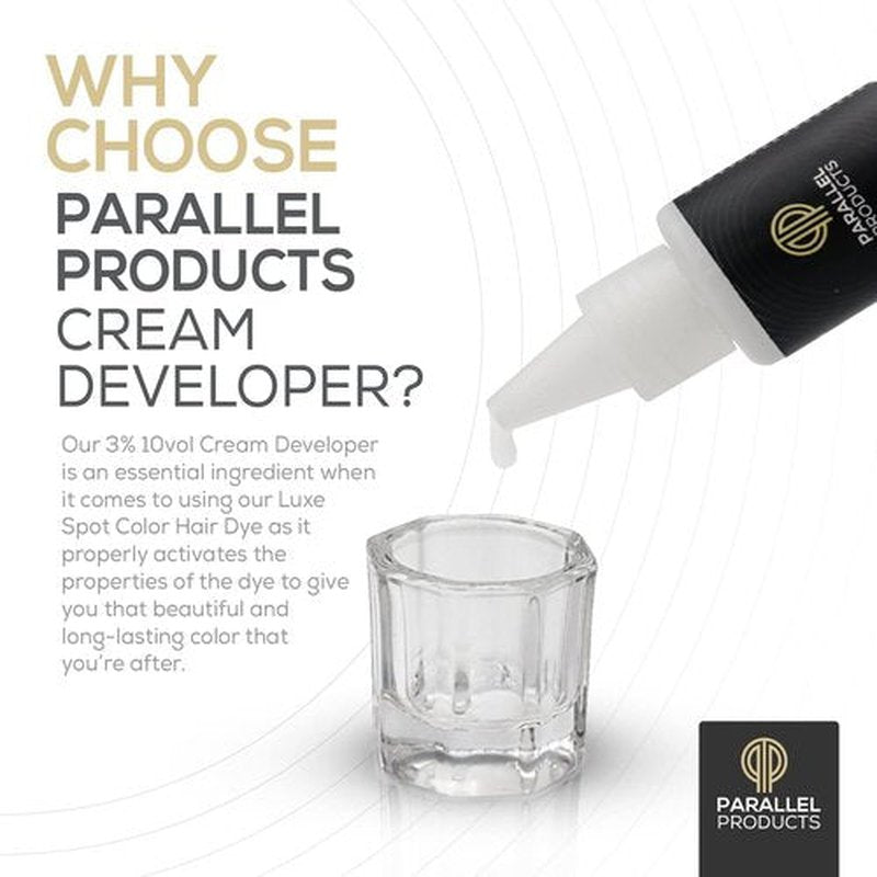 Parallel Products - 3% 10 Volume Tint Developer - 25mL Oxidant for Hair Coloring