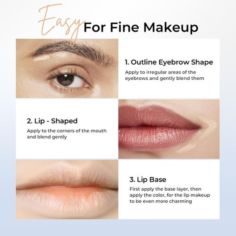 SACE LADY 2-in-1 Full Coverage Concealer Pen - Dual-End Waterproof Stick for Dark Circles & Blackheads | #01 Light Natural
