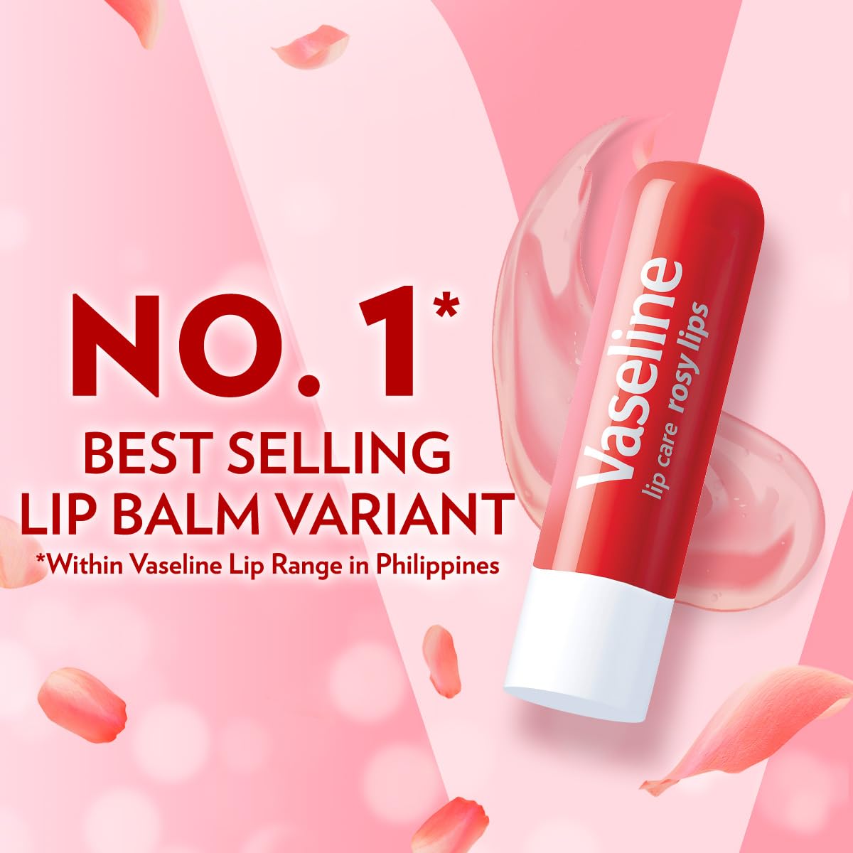 Vaseline Lip Therapy - Rosy Lip Balm for Fast-Acting Nourishment | 3-Pack of 0.16 Oz Each