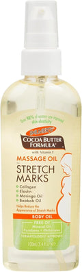 Palmer's Cocoa Butter Formula Massage Oil - Stretch Marks & Pregnancy Skincare | 3.4 Ounces