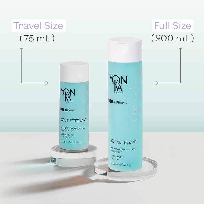 Yonka Gel Cleanser - Gentle Foaming Face Wash & Makeup Remover | Balances pH & Cleanses Pores | For Acne Prone & Oily Skin