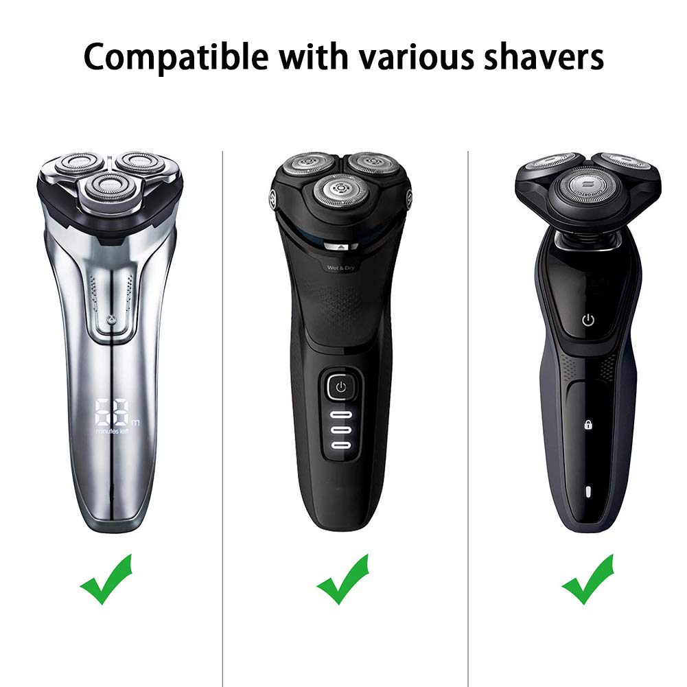 INVODA Shaver Case Compatible with Philips Norelco Electric Shaver 3800 3500 2300 2100 Rechargeable Trimmer 3D Rotary Shavers Case Black