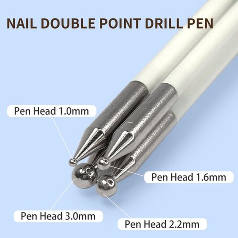 Nail Art Kit, Nail Dotting Pen in Ballpoint Pen Design, Tiny Paint Brushes Liner Brush for Nails Gel, Tweezers for Acrylic Nail Design, Uv Gel, Rhinestone Precision Tools for Manicure DIY,YGJ-009