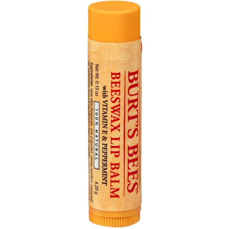 Burt's Bees Beeswax Lip Balm - Moisturizing with Vitamin E & Peppermint | 0.15 oz (Pack of 6)