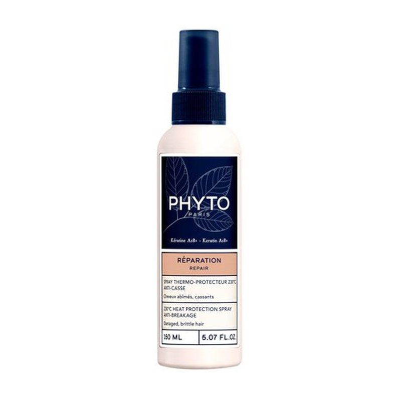 PHYTO Heat Protecting Hair Spray - Phytokeratine Repair for Hair with 230°C Protection & Anti Breakage Formula - No Silicone