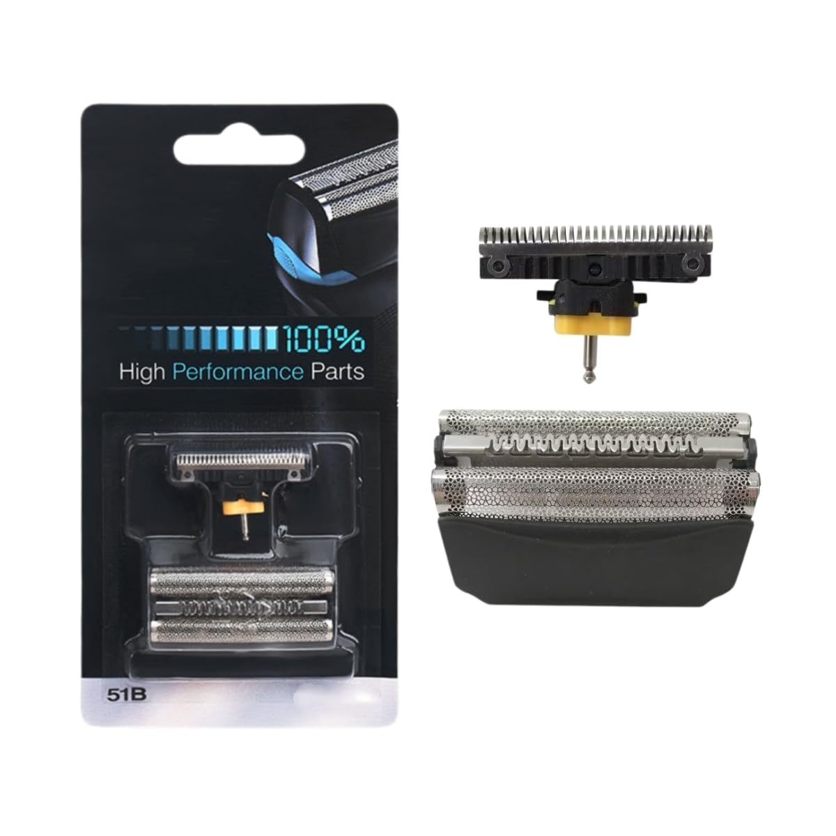 Colorpp 2024 Upgraded 51B Black Shaver Razor Foil Cutter Blade for Braun WaterFlex 8970, 8975, 8985, 8986, 8987, 8990, 8991, 8995,8595, 8795, 8581, 8583, 8585, 8588