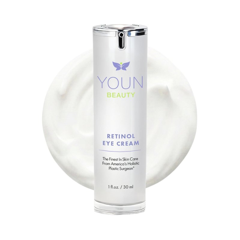 YOUN Beauty Retinol Eye Cream by Plastic Surgeon Dr. Anthony Youn | Paraben-Free Night Eye Cream with Liposomal Retinol & Hyaluronic Acid | Under Eye Cream for Hydration and Skin Firming, 1 Fl Oz