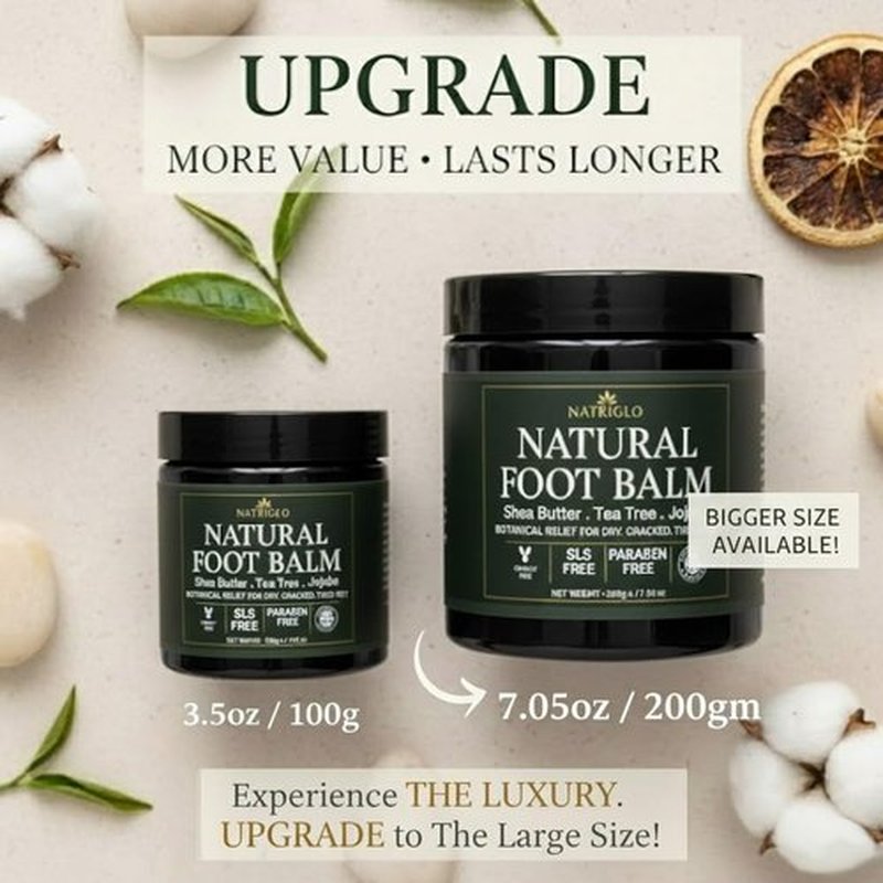 Regine Switzerland Organic Tea Tree Foot Balm - Intensive Callus Remover & Moisturizer for Dry, Cracked Feet